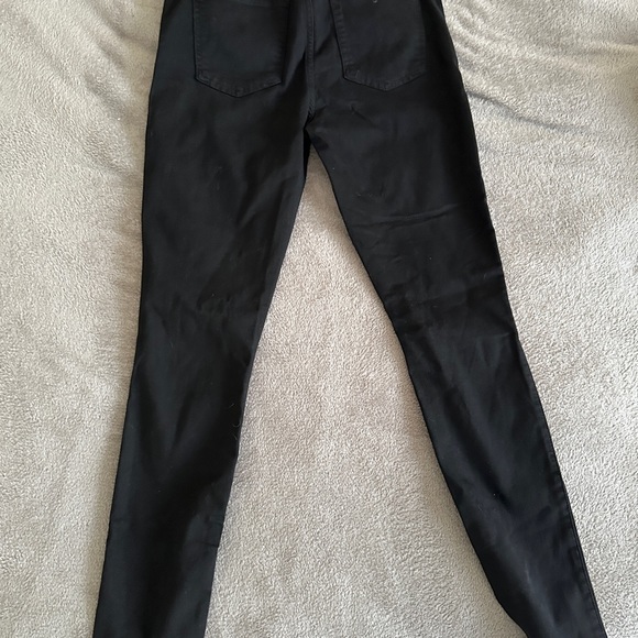 NEW* 7 JEANS SEVEN JEANS high waist skinny BLK JEAN SZ 27 - Picture 2 of 3